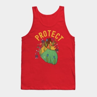 America Go Red Heart Month Awareness Heath Protect Tank Top